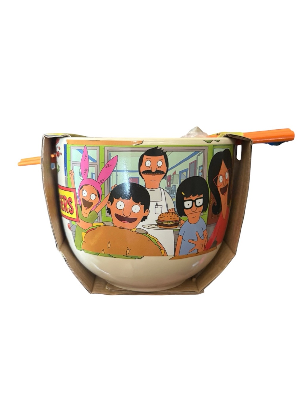 Bob's Burgers Ramen Bowl with Chopsticks - Picture 3 of 4